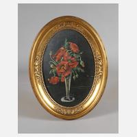 Ovalrahmen mit Blumenstillleben111