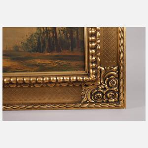 Großer Goldstuckrahmen