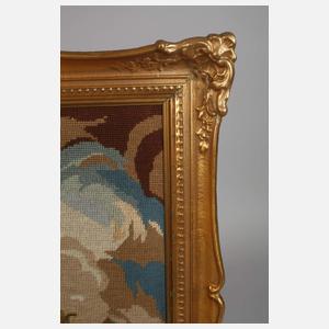 Goldstuckrahmen mit Stickbild