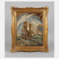 Goldstuckrahmen mit Stickbild111