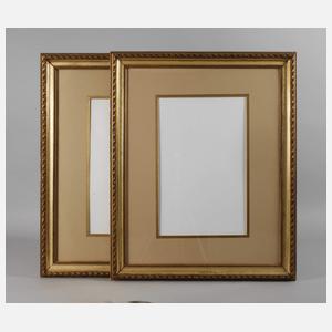 Paar Stuckleisten mit Passepartout