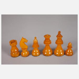 Schachspiel in Bernsteinoptik