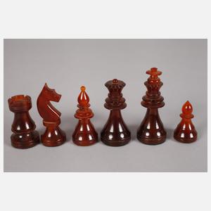 Schachspiel in Bernsteinoptik