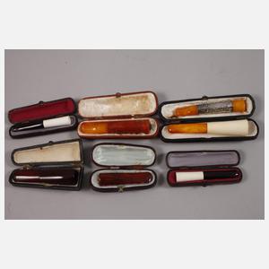 Konvolut Pfeifen und Zigarettenspitzen