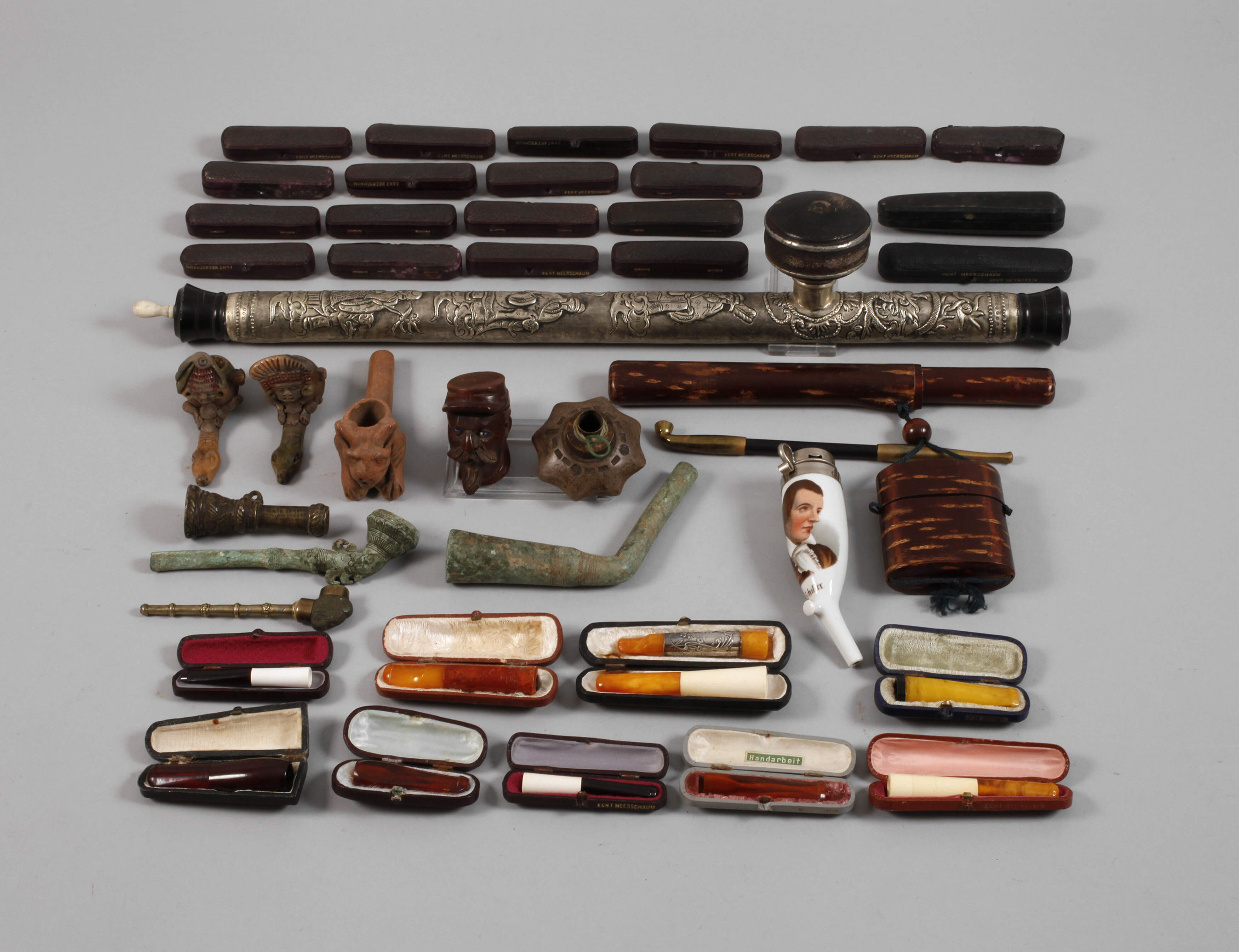 Konvolut Pfeifen und Zigarettenspitzen
