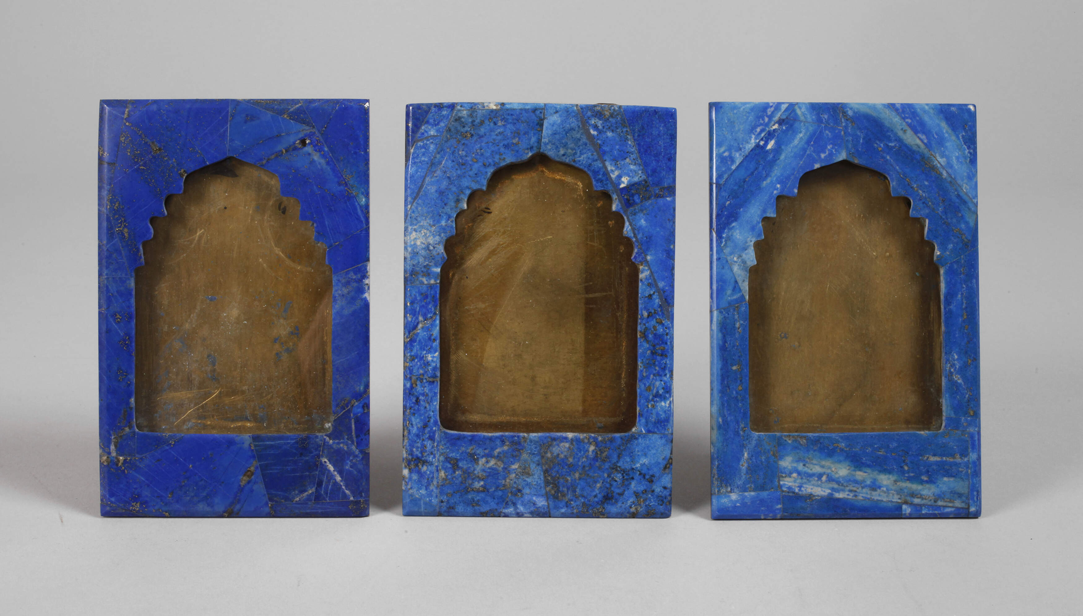 Drei Tischbilderrahmen Lapislazuli