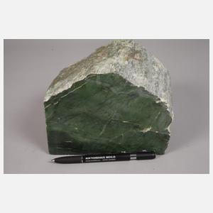 Grüner Jadeblock