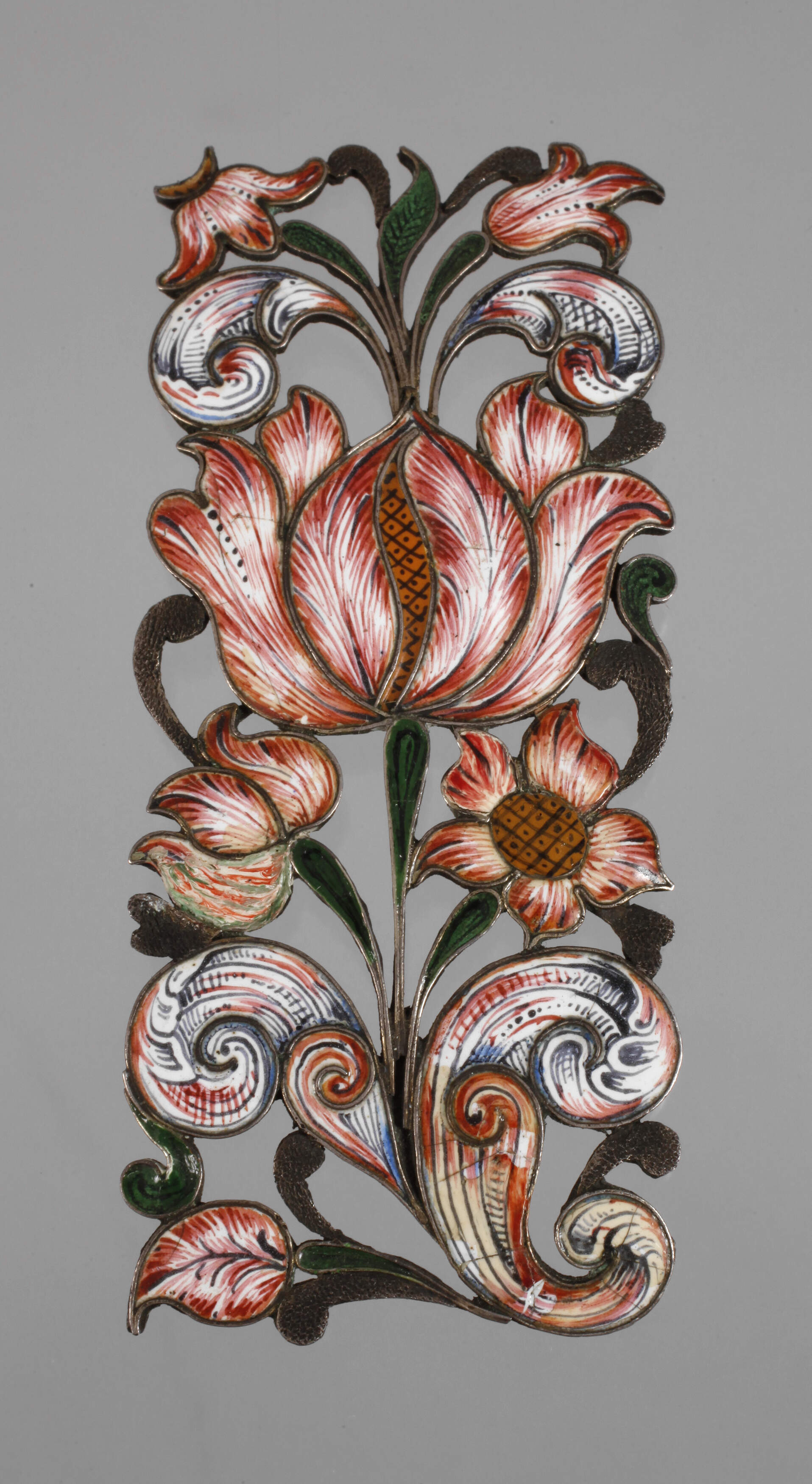 Zierbeschlag Emaille