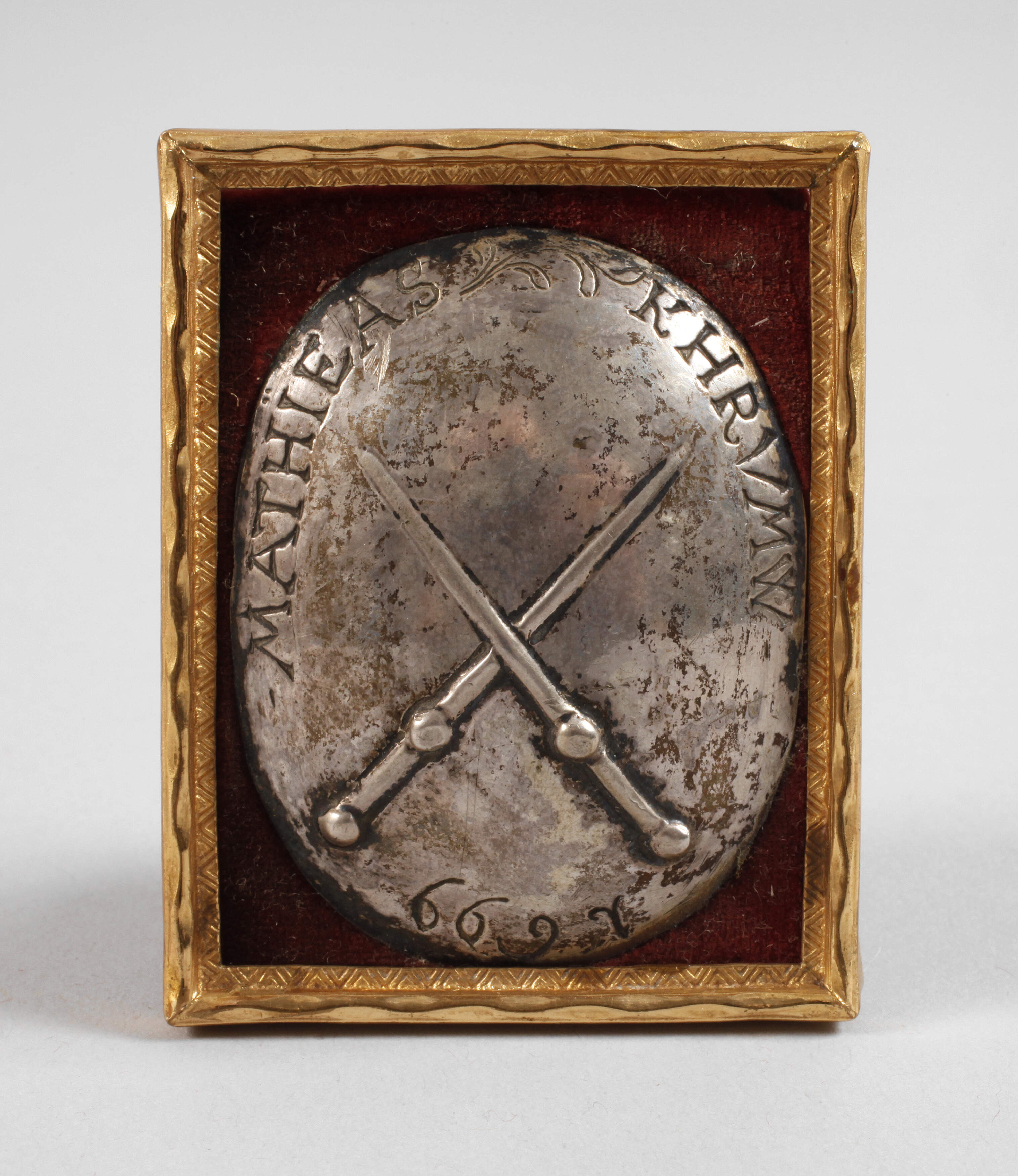 Silberplakette 1699