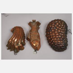 Konvolut Kupferbackformen