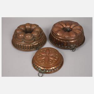 Konvolut Kupferbackformen