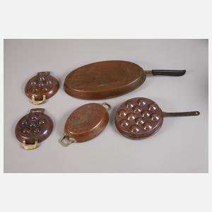 Konvolut Kupfergeschirr