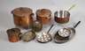 Konvolut Kupfergeschirr