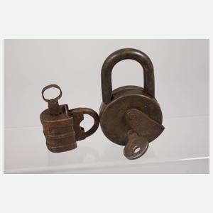 Konvolut historische Vorhängeschlösser