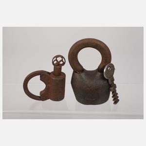 Konvolut historische Vorhängeschlösser