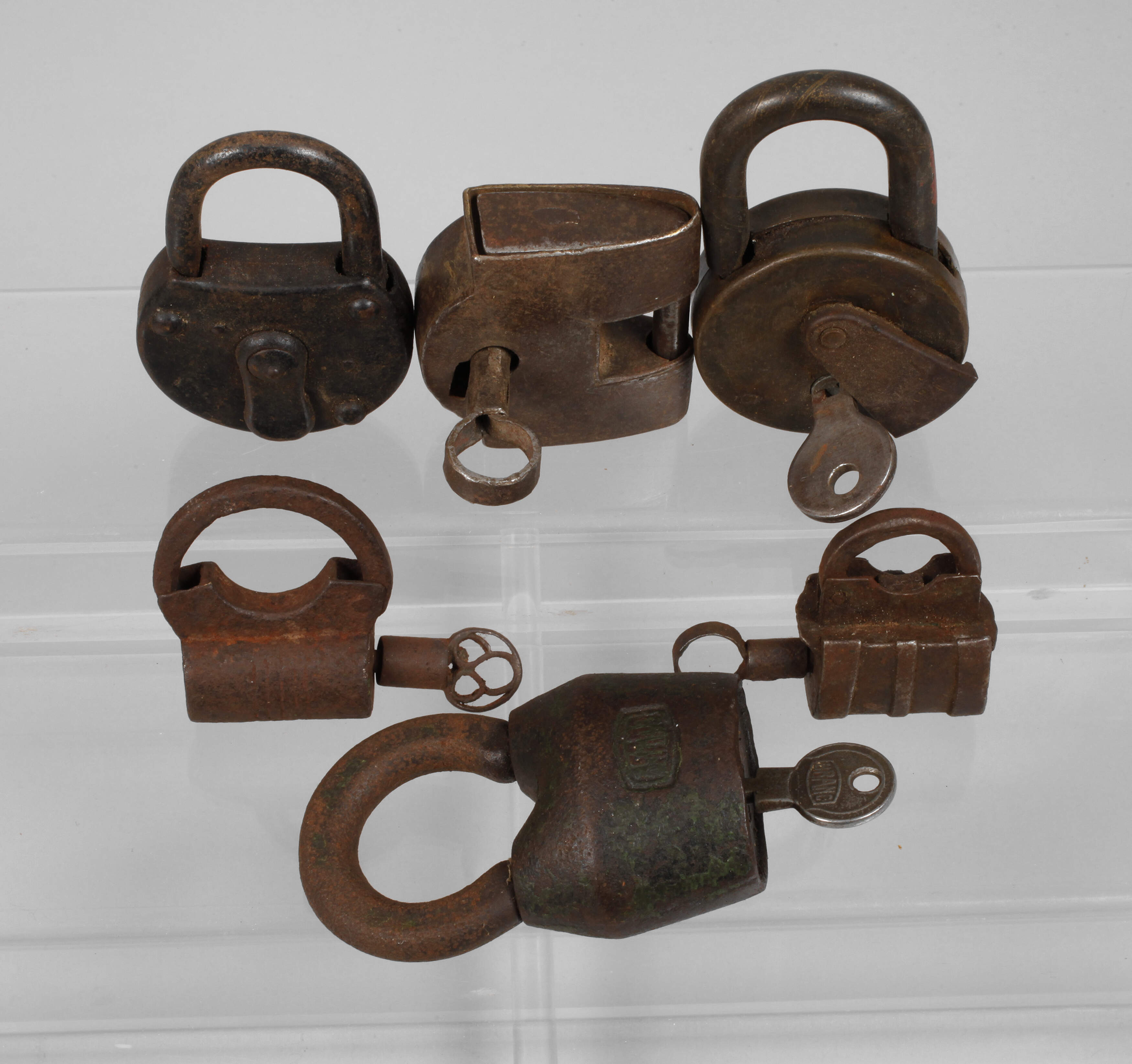 Konvolut historische Vorhängeschlösser