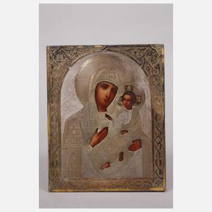 Marienikone im Oklad