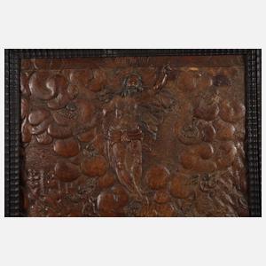 Barockes Lederrelief