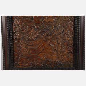 Barockes Lederrelief