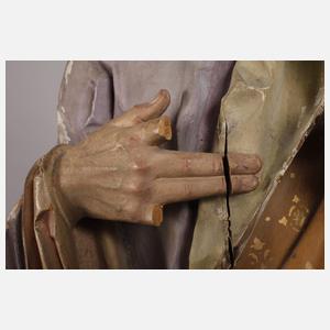 Geschnitzte Heiligenfigur