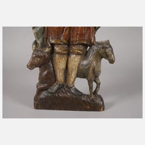 Geschnitzte Heiligenplastik