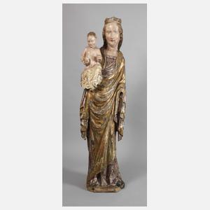 Geschnitztes Marienbildnis