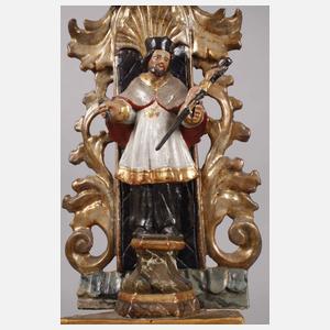 Geschnitzte Heiligenplastik