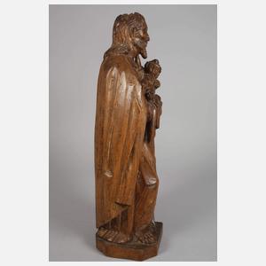 Geschnitzte Heiligenplastik