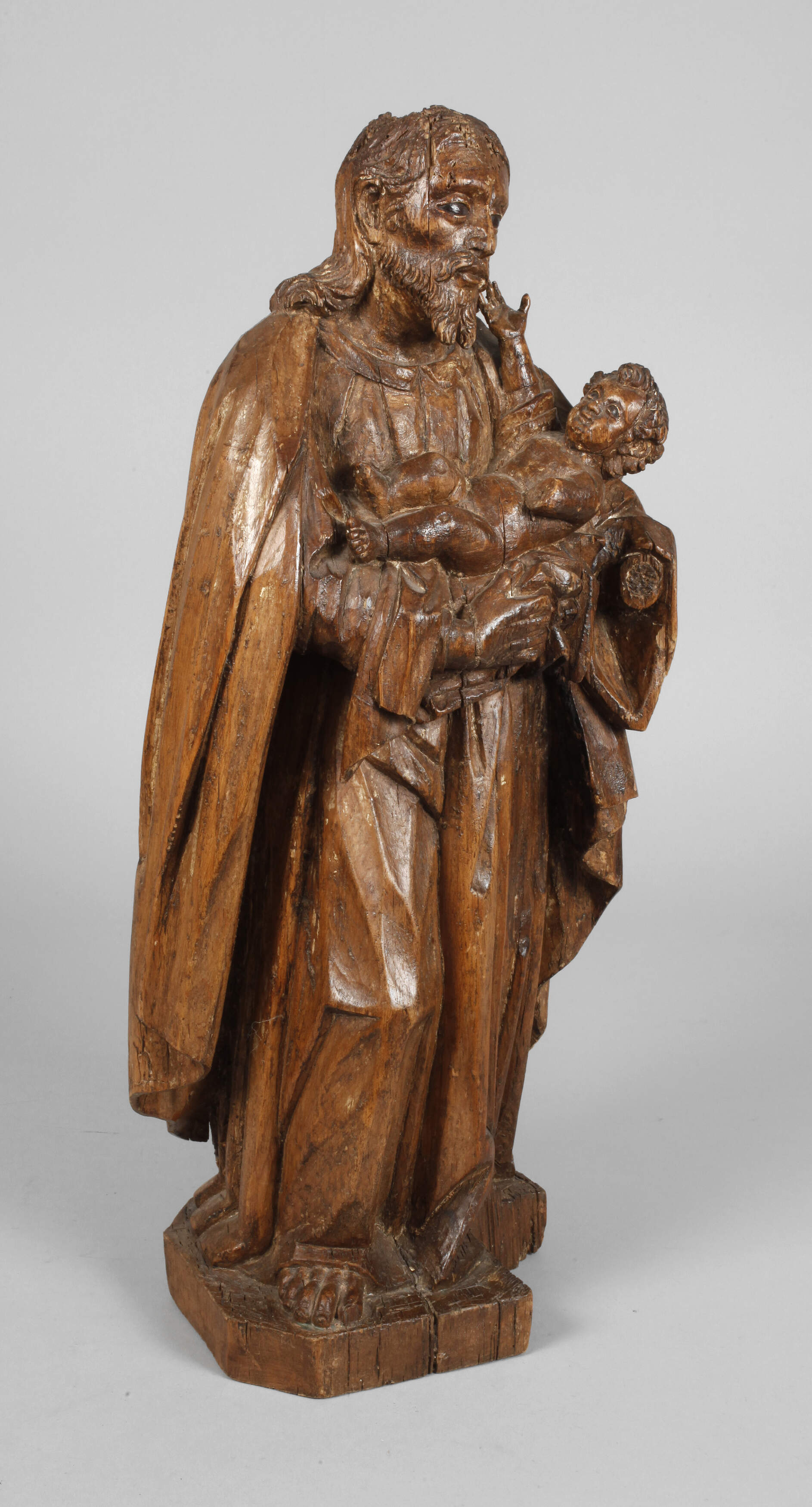 Geschnitzte Heiligenplastik