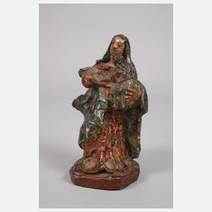 Terrakottafigur Heilige Anna