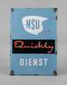 Emailleschild NSU