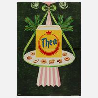 Zweiteiliges Werbeplakat Thea111