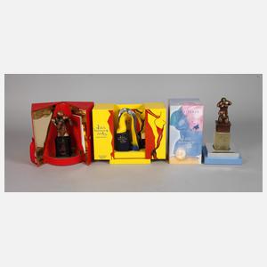 Drei Künstlerflakons