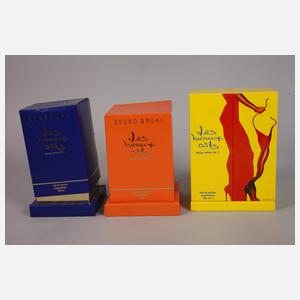 Drei Künstlerflakons