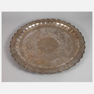 Übergroße Hochzeitsplatte Silber