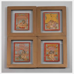 Vier erotische Zeichnungen