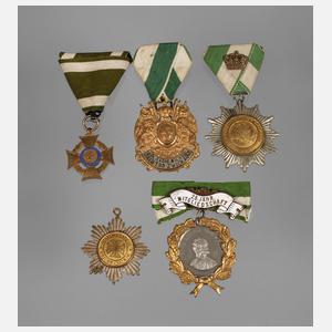 Konvolut sächsische Militärabzeichen