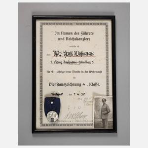 Dienstauszeichnung der Wehrmacht für vier Jahre