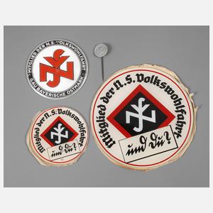 Satz Plaketten der Volkswohlfahrt