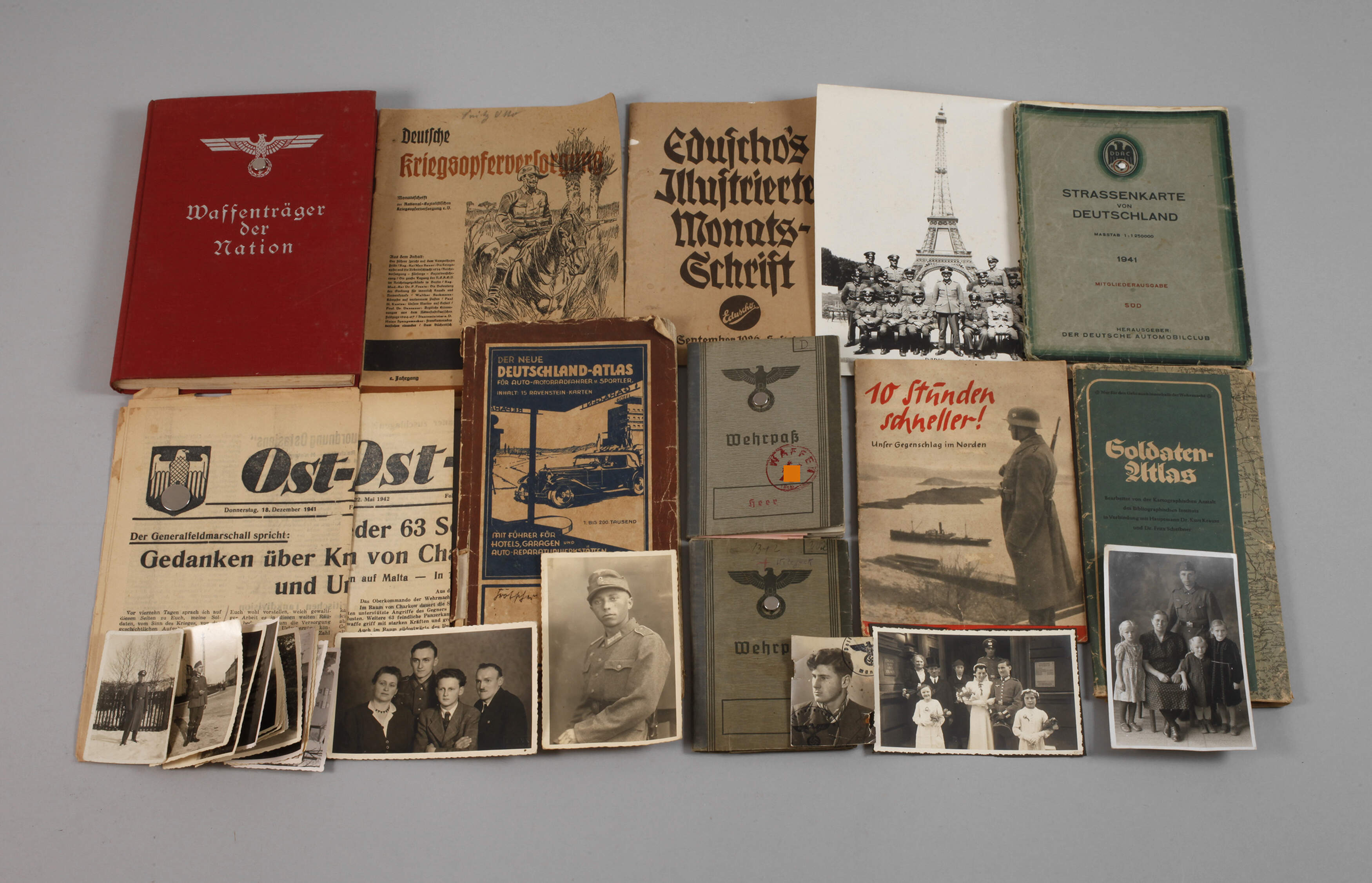 Papierkonvolut 2. Weltkrieg