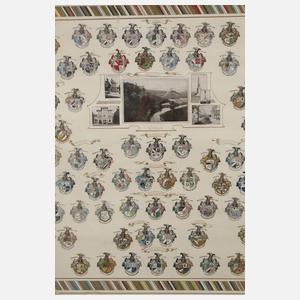 Andenkenblatt Studententreffen auf der Rudelsburg