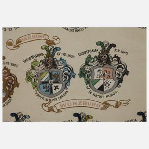 Andenkenblatt Studententreffen auf der Rudelsburg