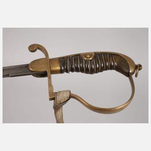 Säbel aus Adelsbesitz mit Damastklinge