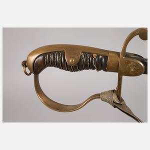 Säbel aus Adelsbesitz mit Damastklinge