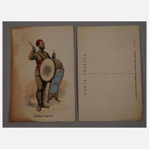 Konvolut militärische Postkarten und Sammelbilder