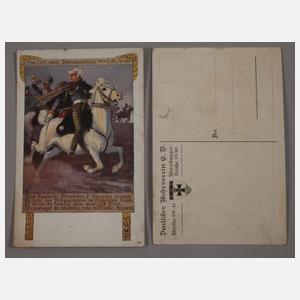 Konvolut militärische Postkarten und Sammelbilder
