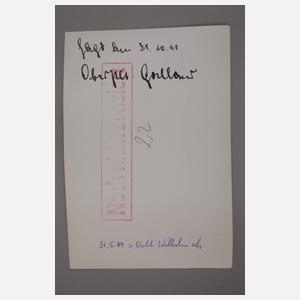 Drei Autographen Ritterkreuzträger