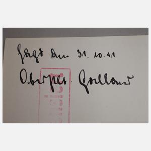 Drei Autographen Ritterkreuzträger