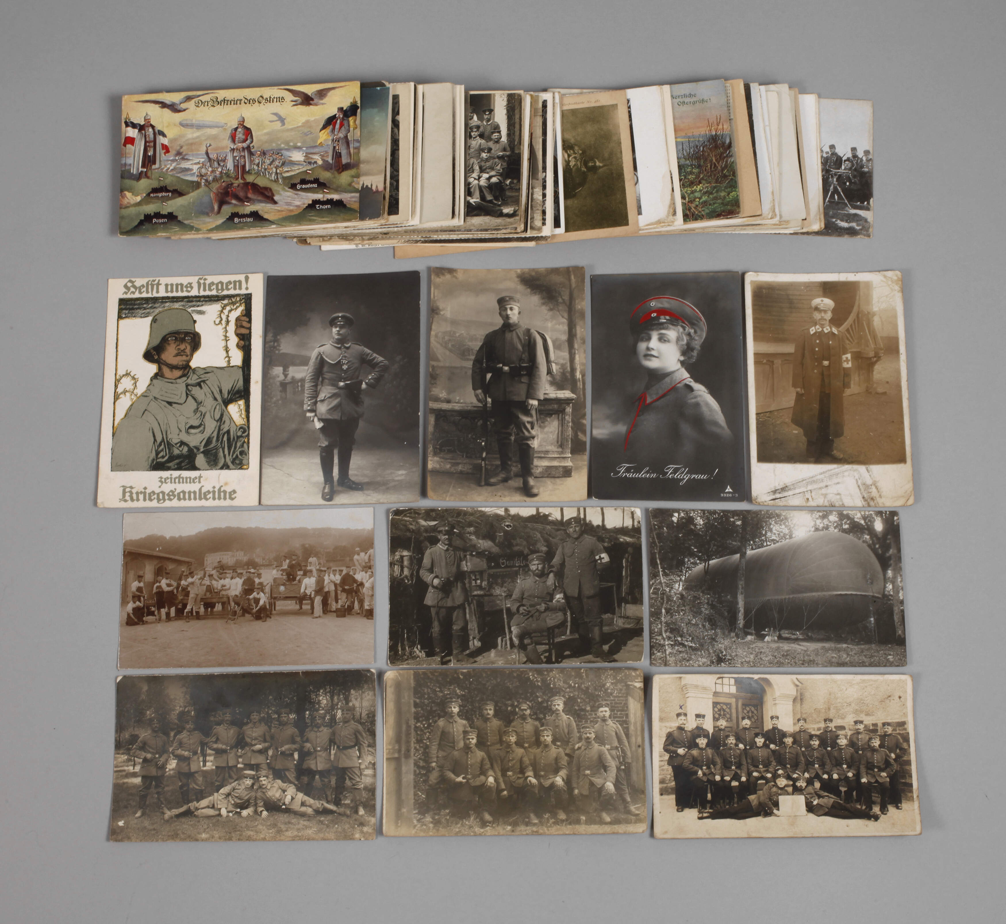 Konvolut militärische Postkarten