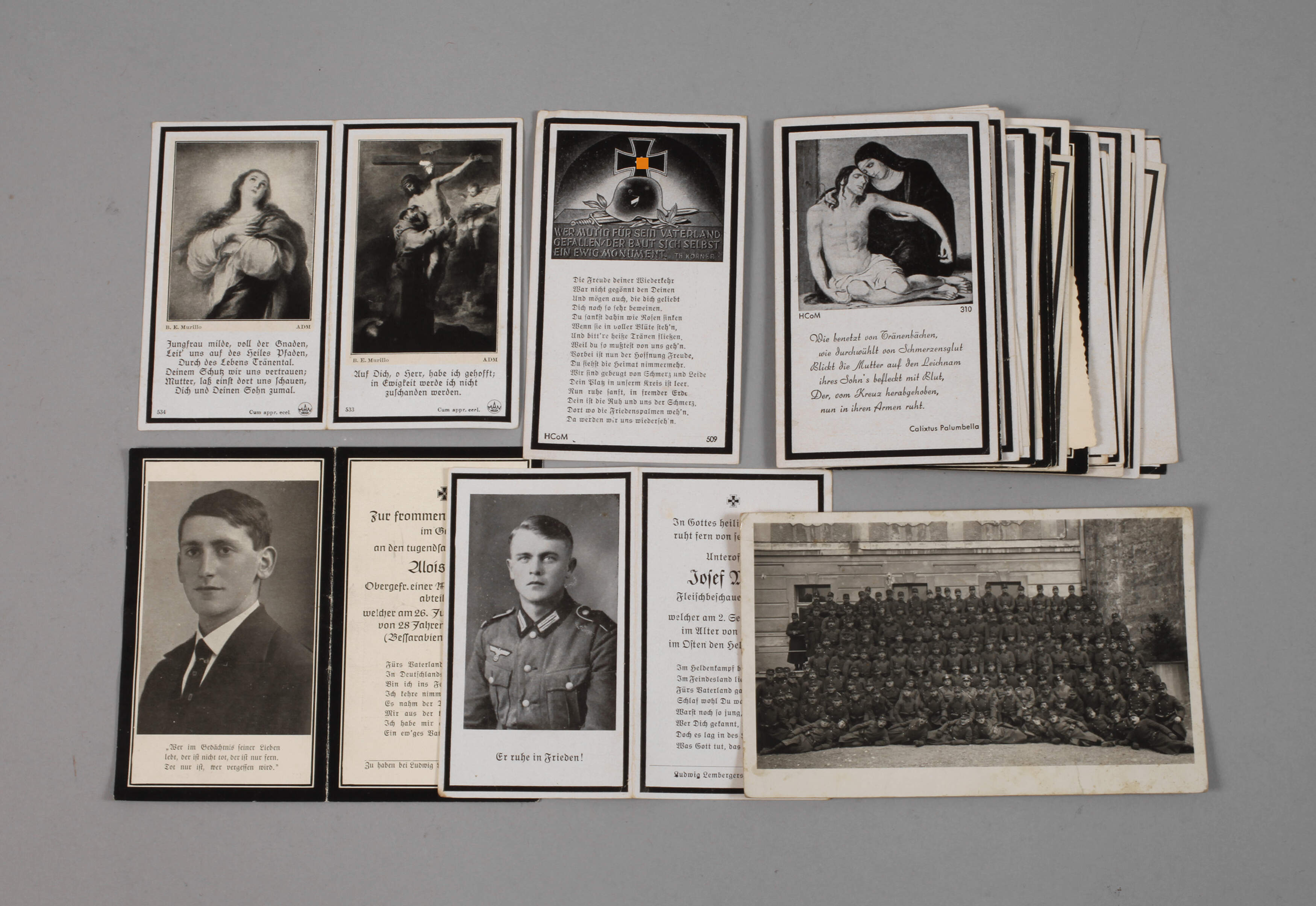 Konvolut Sterbebilder 2. Weltkrieg